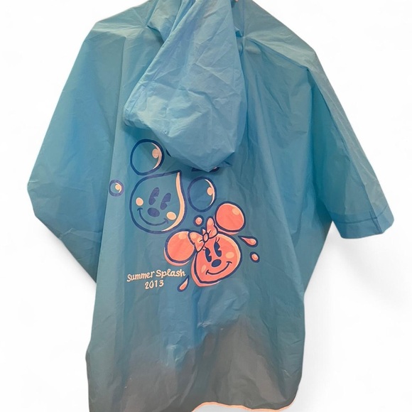 Tokyo Disneyland Resort Mickey Mouse Poncho Rain Jacket Blue Disney raincoat - Picture 2 of 7